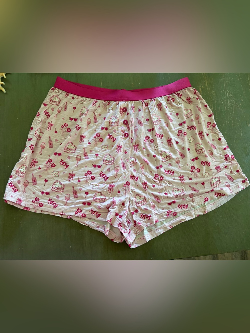 Pink Lily Pajama Shorts